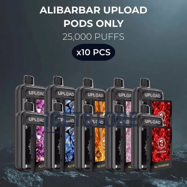 10 PCS – Alibarbar Upload Pods Only 25000 Puffs