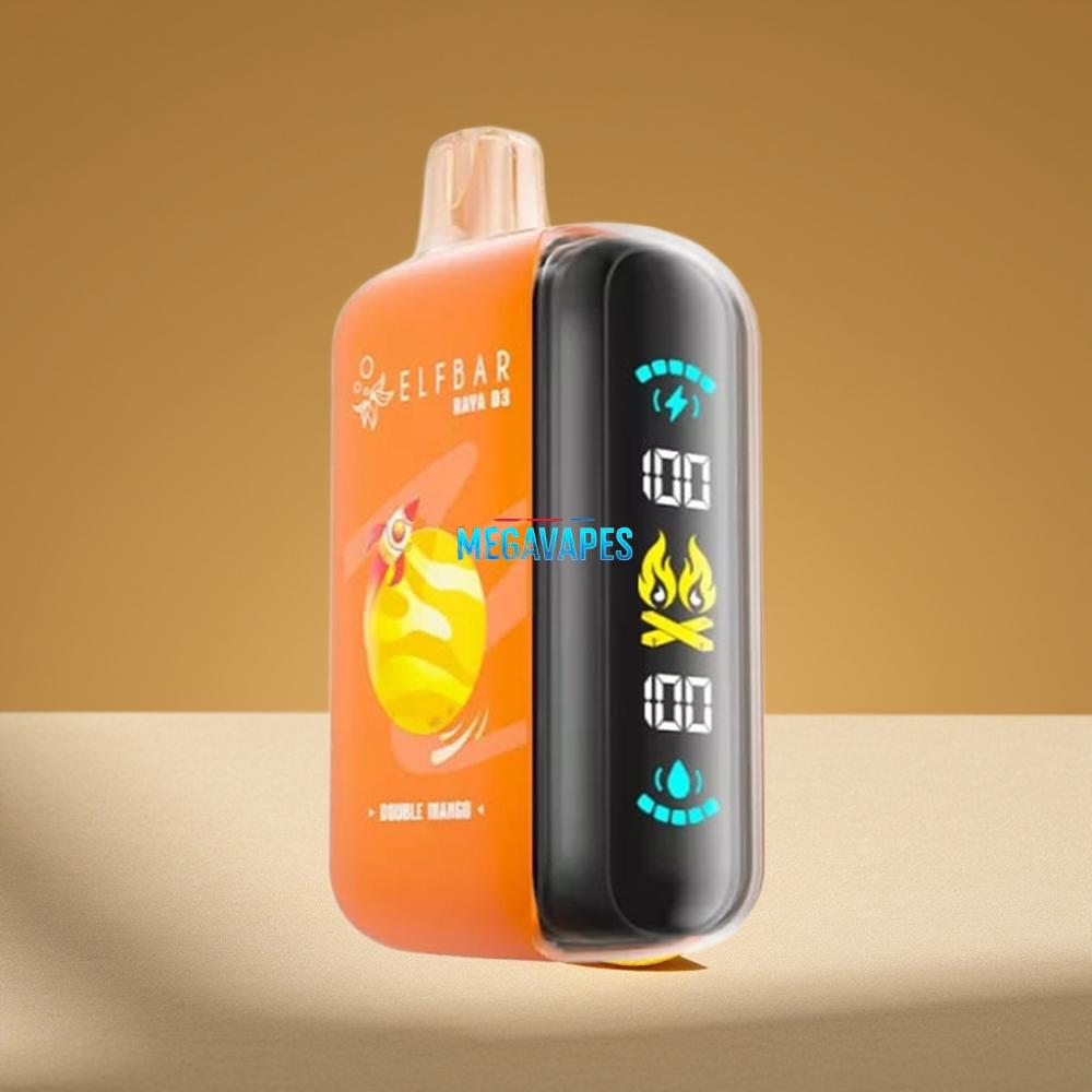 ELF BAR RAYA D3 25000 Puffs 23ml 5% Rechargeable Disposable Vape Double Mango