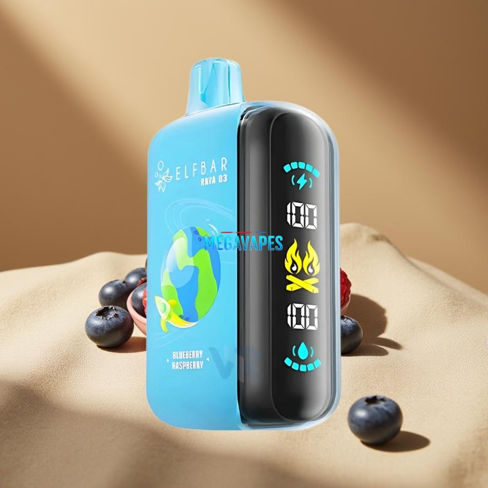 ELF BAR RAYA D3 25000 Puffs 23ml Blueberry Raspberry Disposable Vape