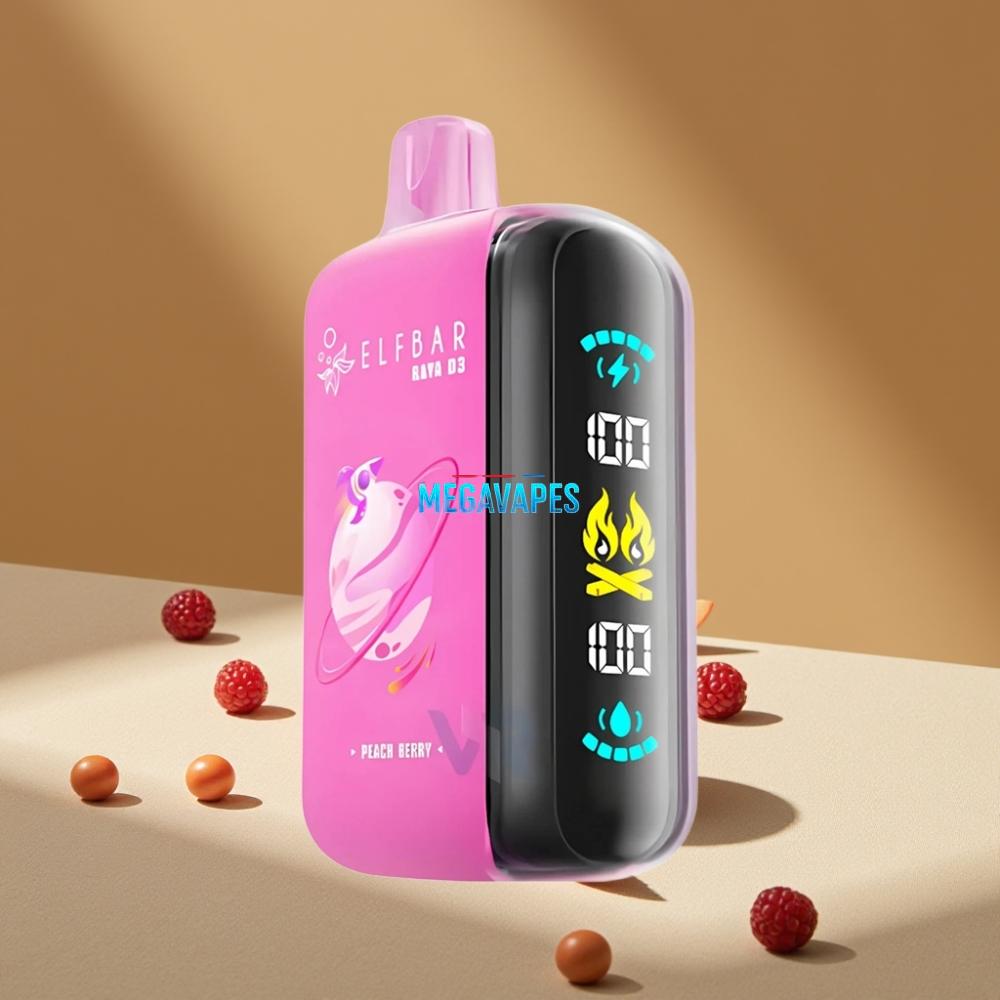 ELF BAR RAYA D3 25K Puffs 23ml Peach Berry Disposable Vape