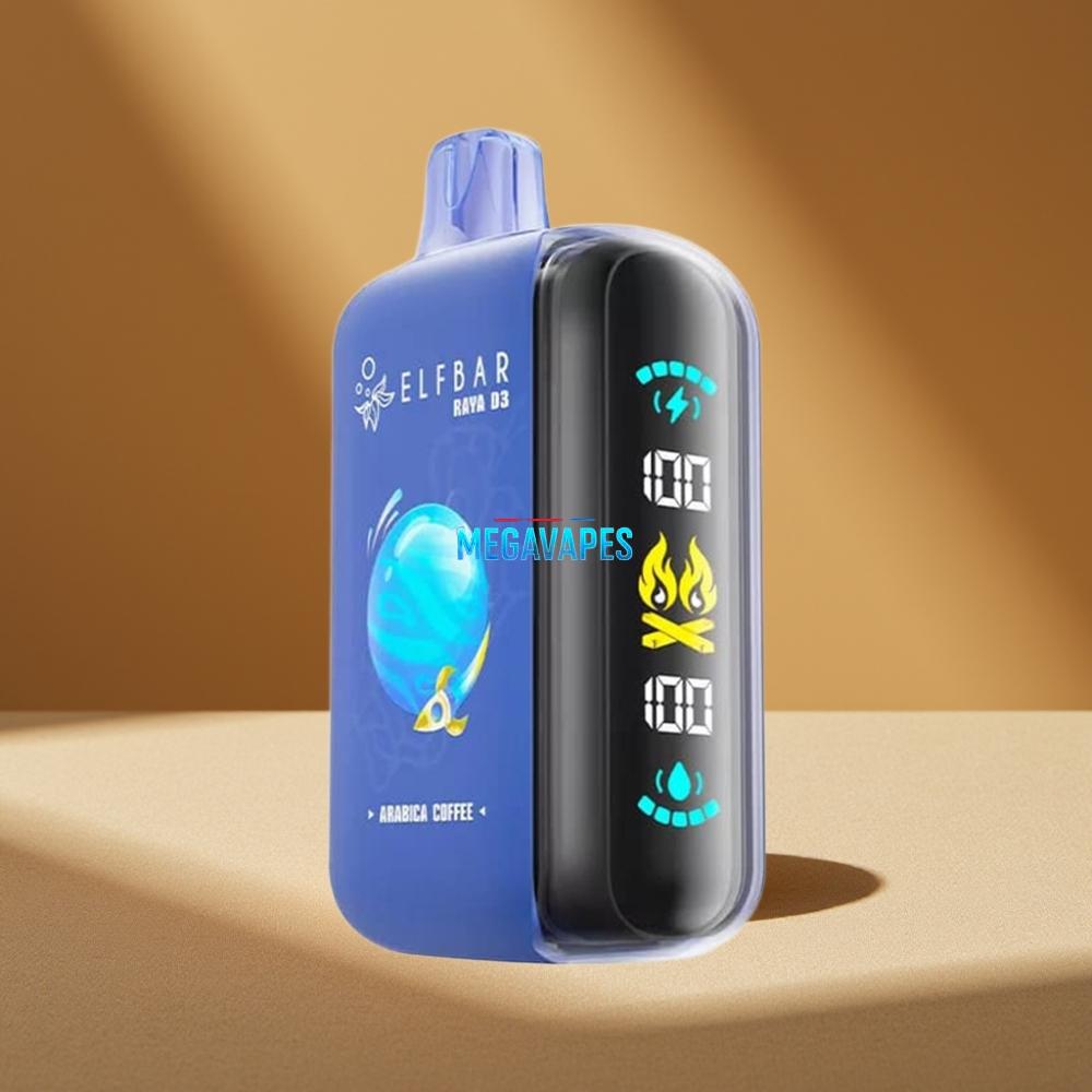 ELF BAR RAYA D3 850mAh 23ml 25000 Puffs Disposable Vape Arabica Coffee