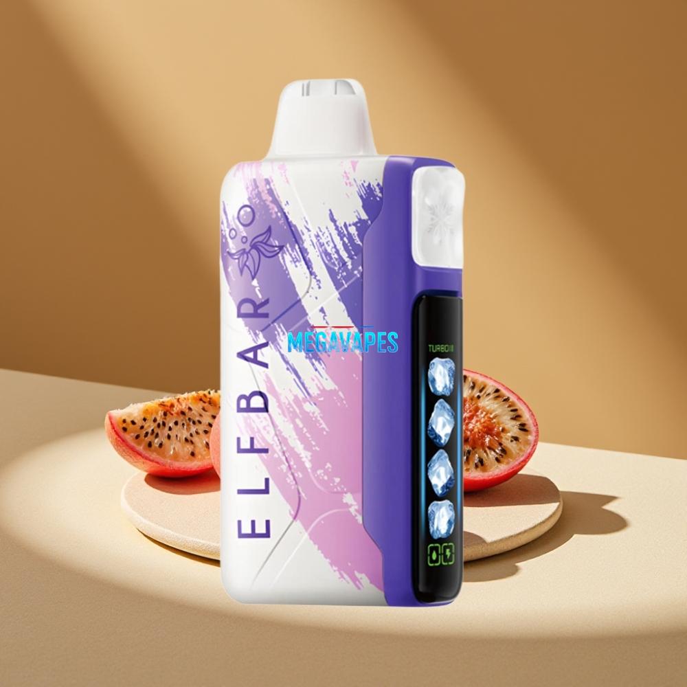 Elf Bar Ice King 40000 Puffs Rechargeable Disposable Vape with Adjustable Cooling – Sour Strawberry Dragonfruit