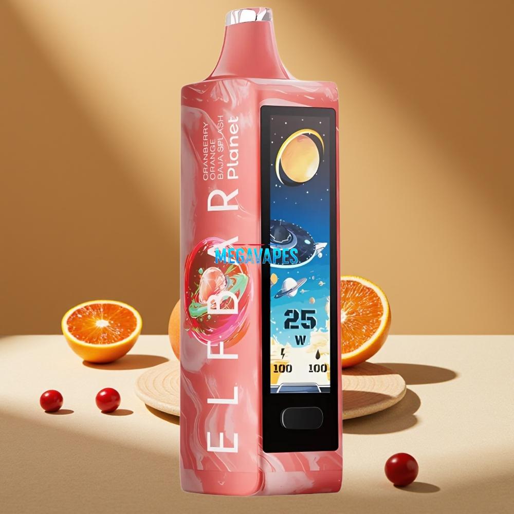 Elf Bar Planet 25000 Puffs 18ml Disposable Vape – Cranberry Orange Baja Splash