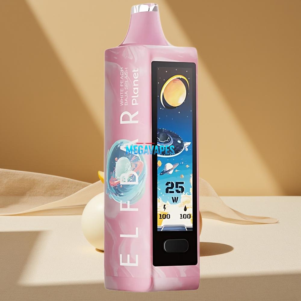 Elf Bar Planet 25000 Puffs 18ml Disposable Vape White Peach Baja Splash 5% Nicotine