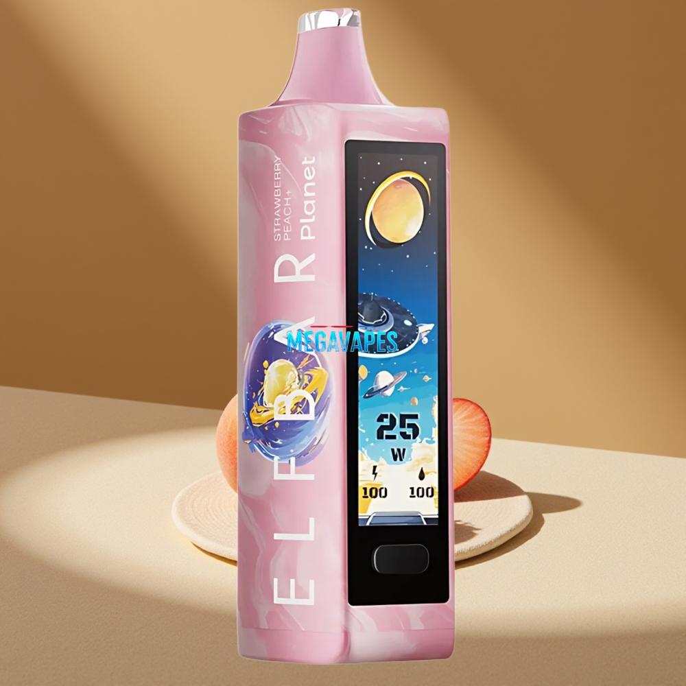 Elf Bar Planet 25000 Puffs 5% Mesh Strawberry Peach+ Disposable Vape
