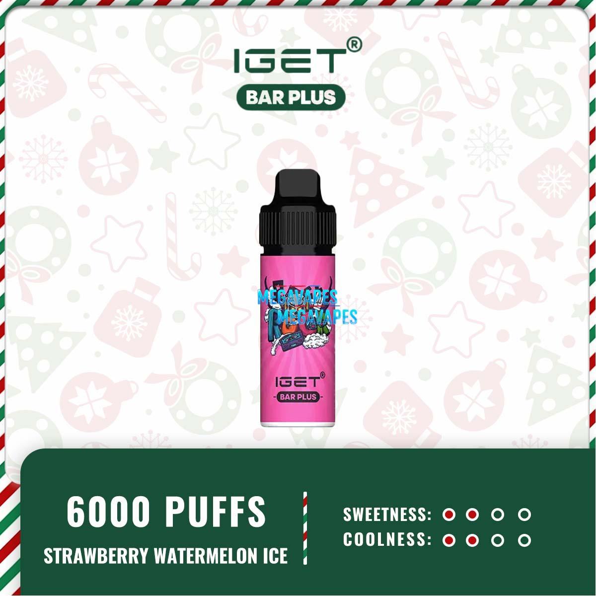 IGET BAR PLUS - STRAWBERRY WATERMELON ICE