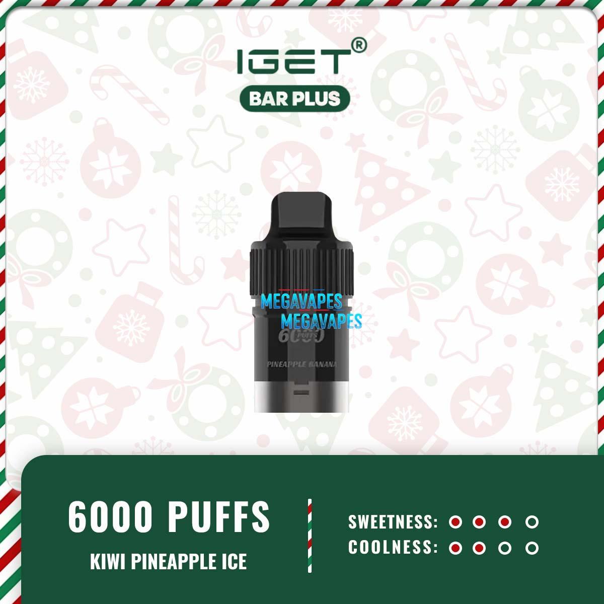 IGET BAR PLUS POD ONLY - KIWI PINEAPPLE ICE