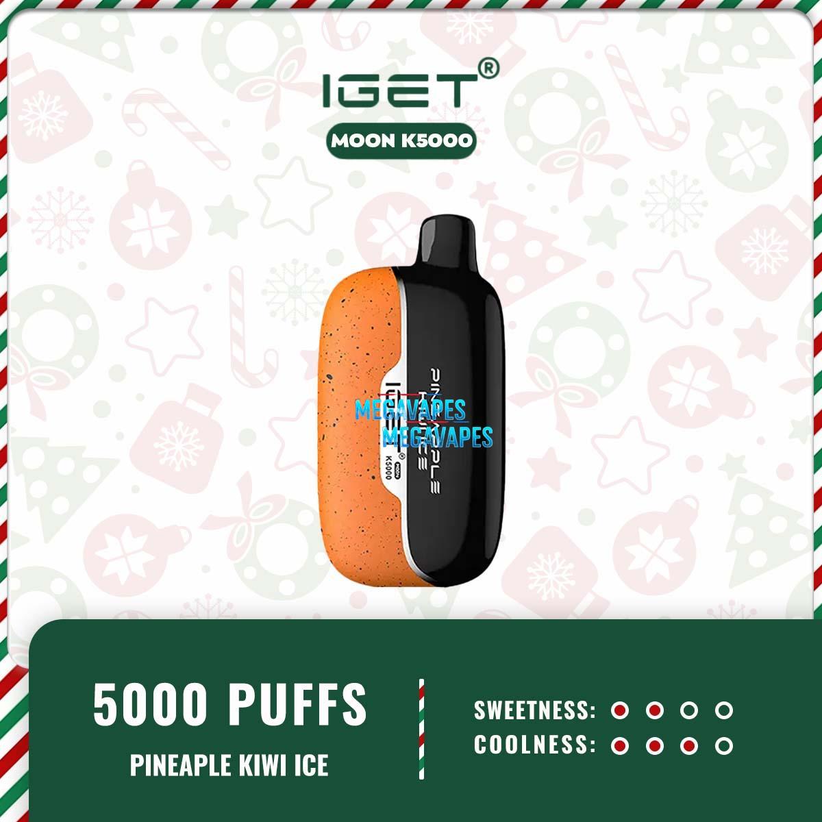 IGET MOON K5000 - PINEAPPLE KIWI ICE