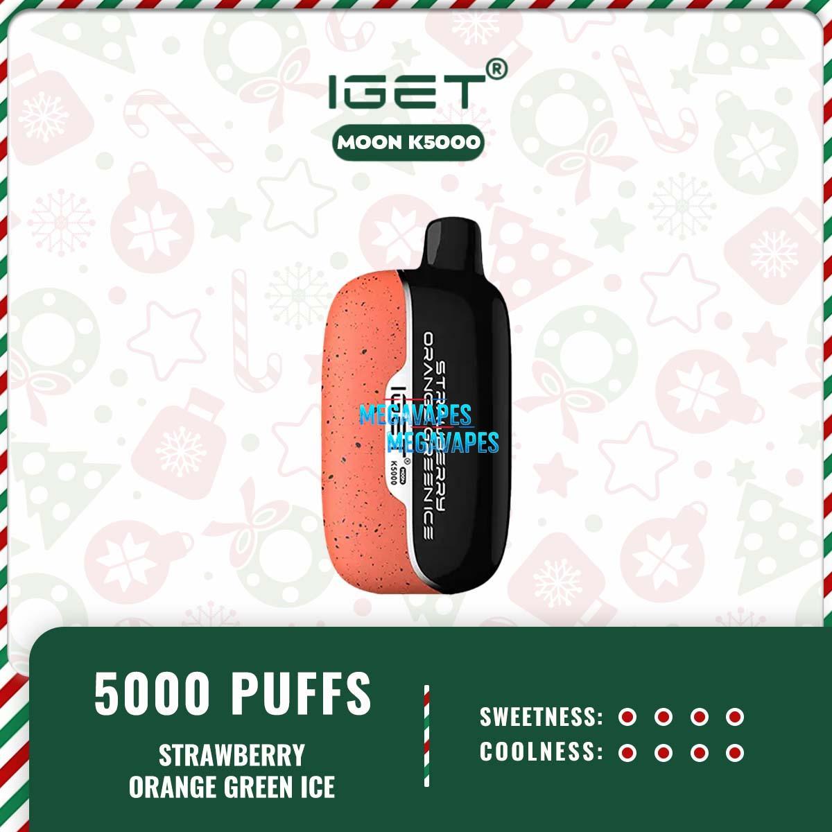 IGET MOON K5000 - STRAWBERRY ORANGE GREEN ICE