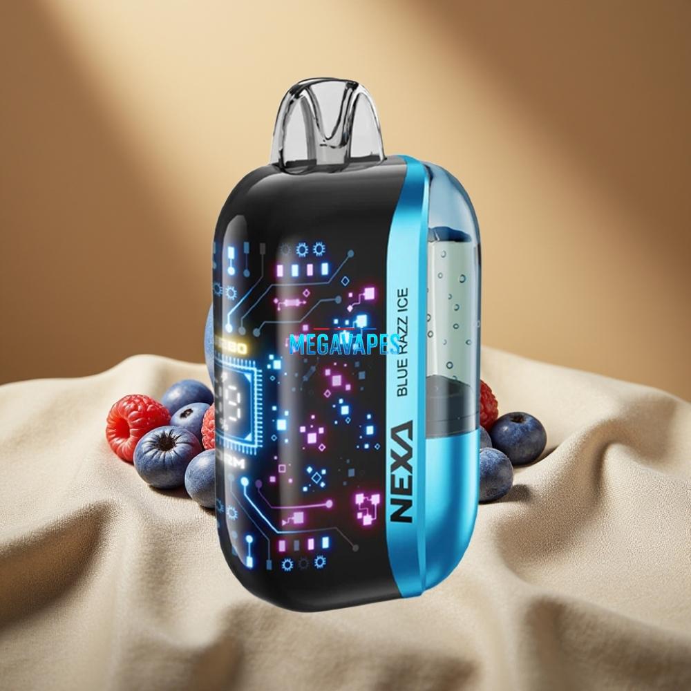 NEXA Ultra 50K Disposable Vape – 20mL 5% Nicotine, 800mAh Battery, Type-C Charging, Blue Razz Ice
