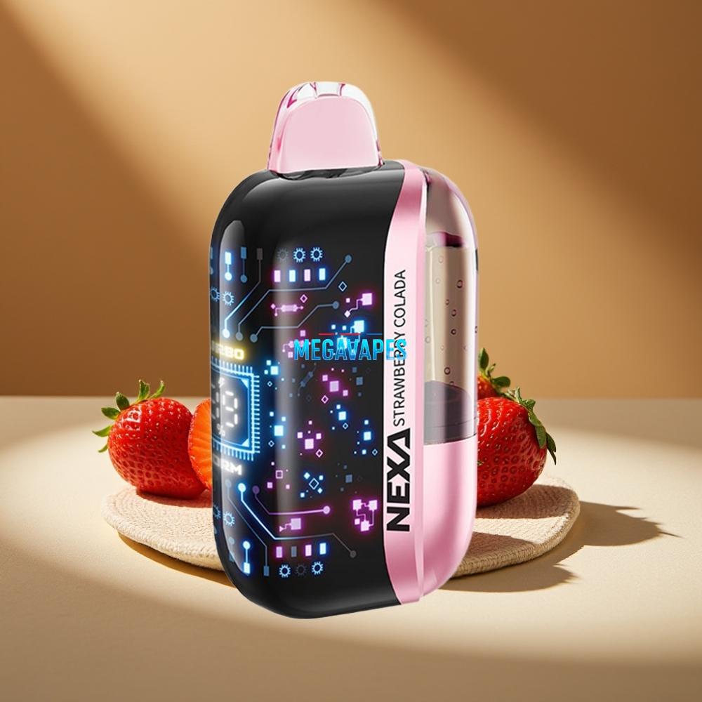NEXA Ultra 50K Disposable Vape – 20ml, 5% Nicotine, Dual Mesh Coils, Strawberry Colada