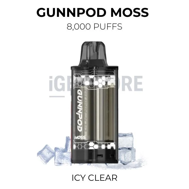 GunnPod Moss 8000 – Icy Clear