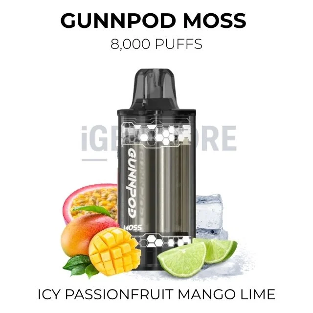 GunnPod Moss 8000 Puffs – Icy Passionfruit Mango Lime