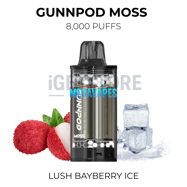 GunnPod Moss 8000 Puffs – Lush Bayberry Ice