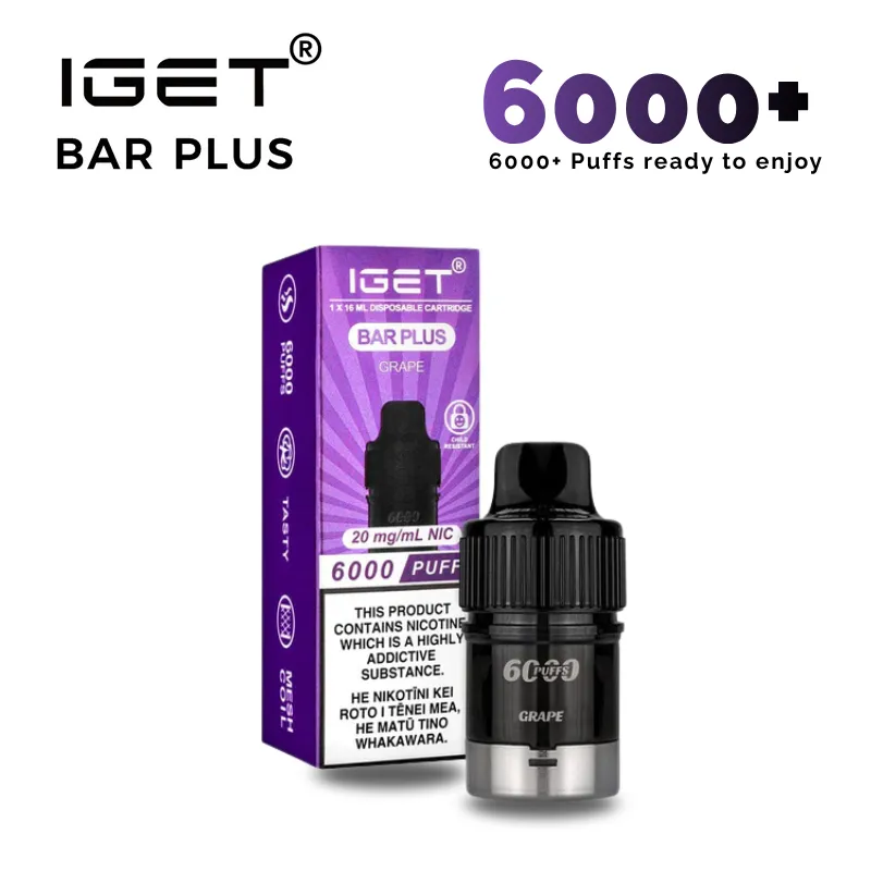 IGET Bar Plus 6000 Puffs – Grape Ice