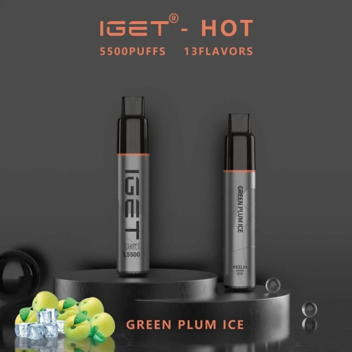 IGET Hot 5500 Puffs – Mint Ice